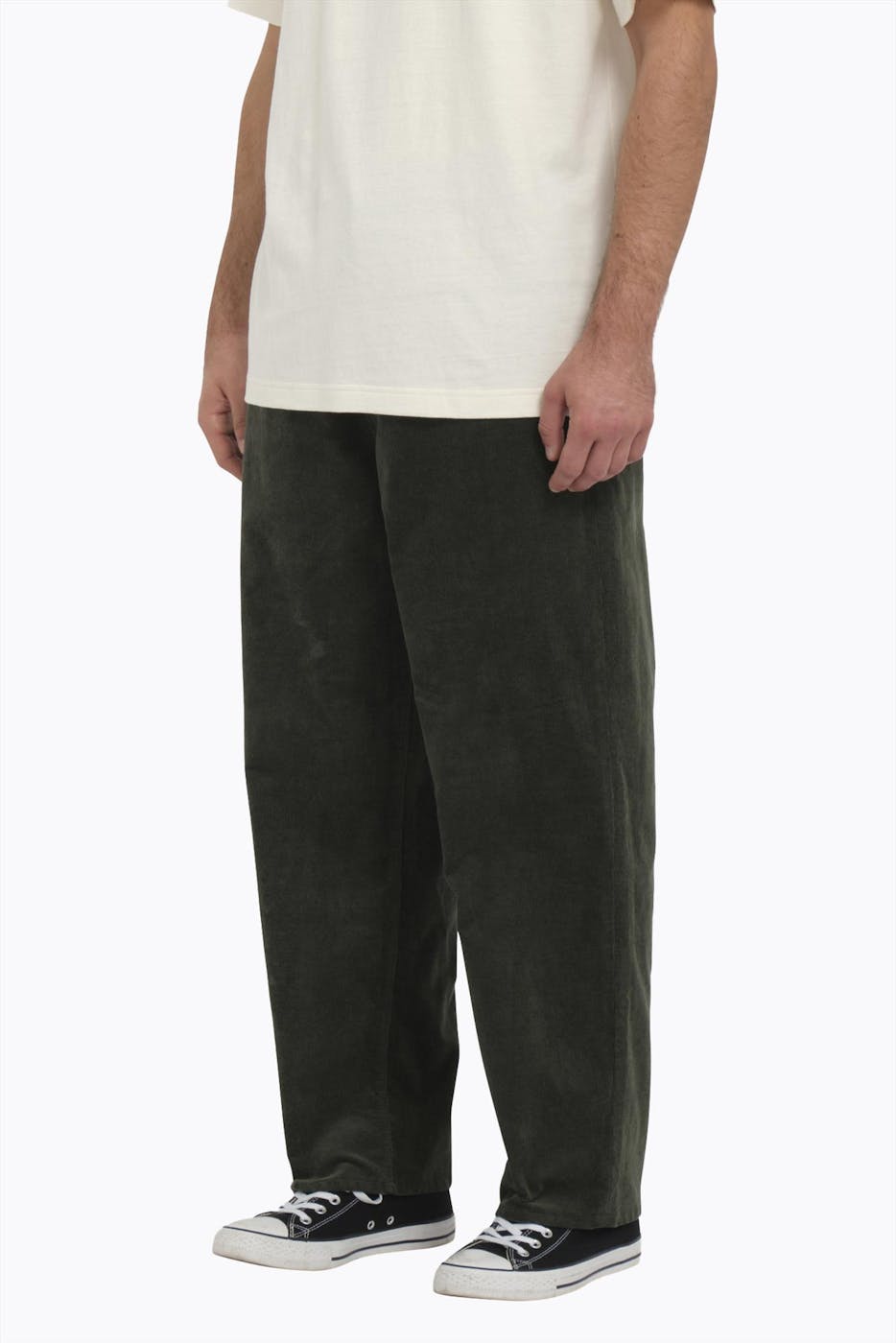 Volcom - Donkergroene Outer Spaced Casual broek