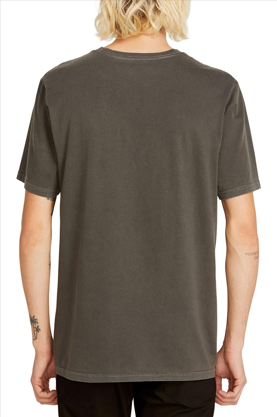Volcom - Donkergrijze Solid Stone T-shirt