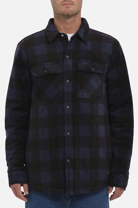 Volcom - Blauw Bowered Fleece overhemd
