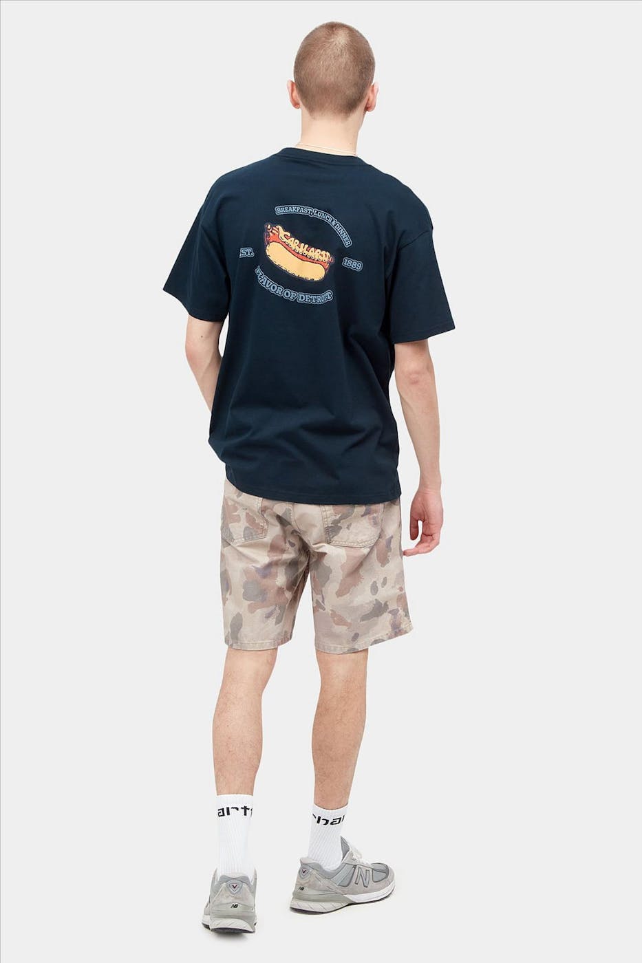 Carhartt WIP - Donkerblauwe Flavor T-shirt