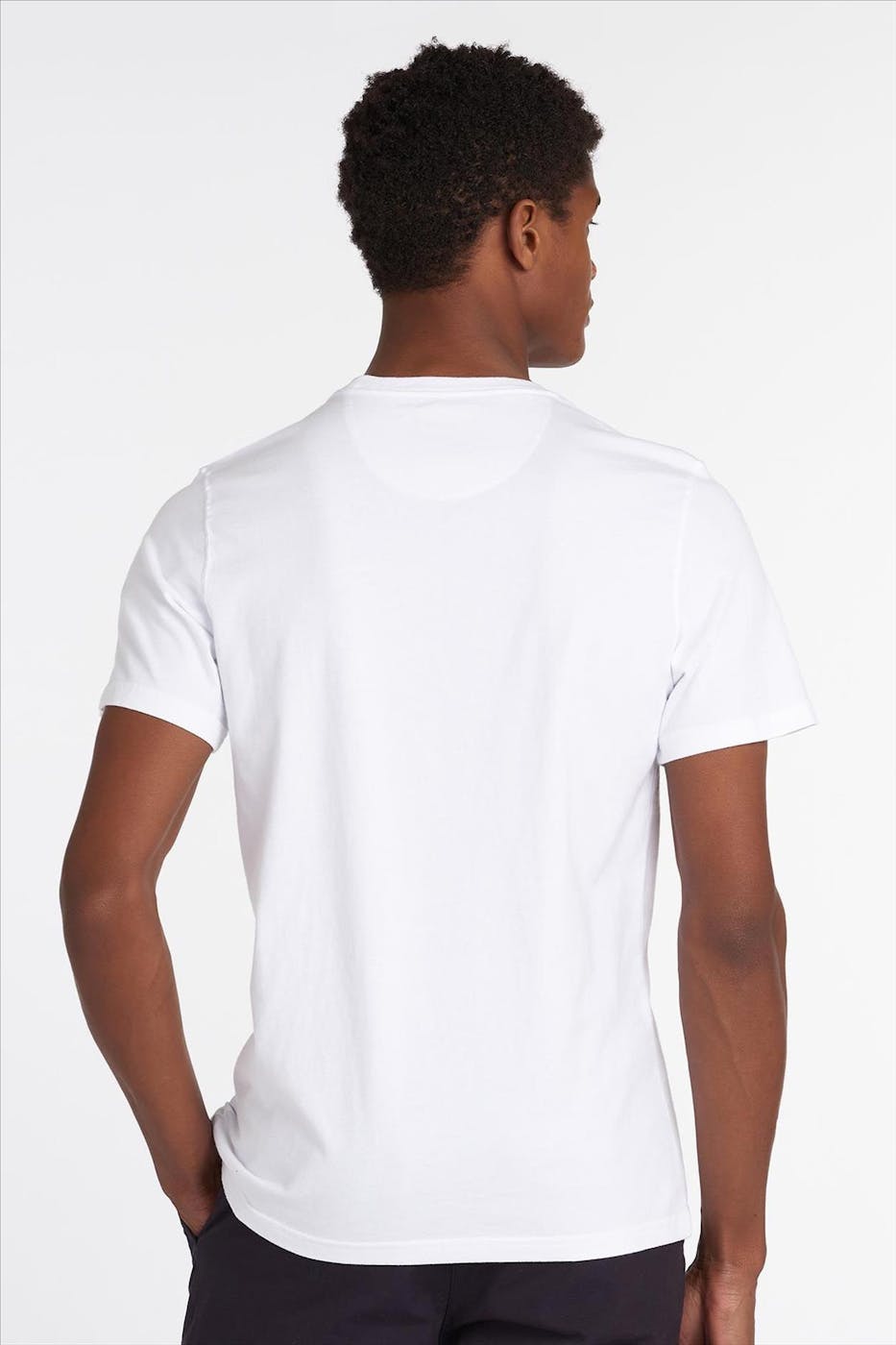 Barbour - Witte Essential Sports T-shirt