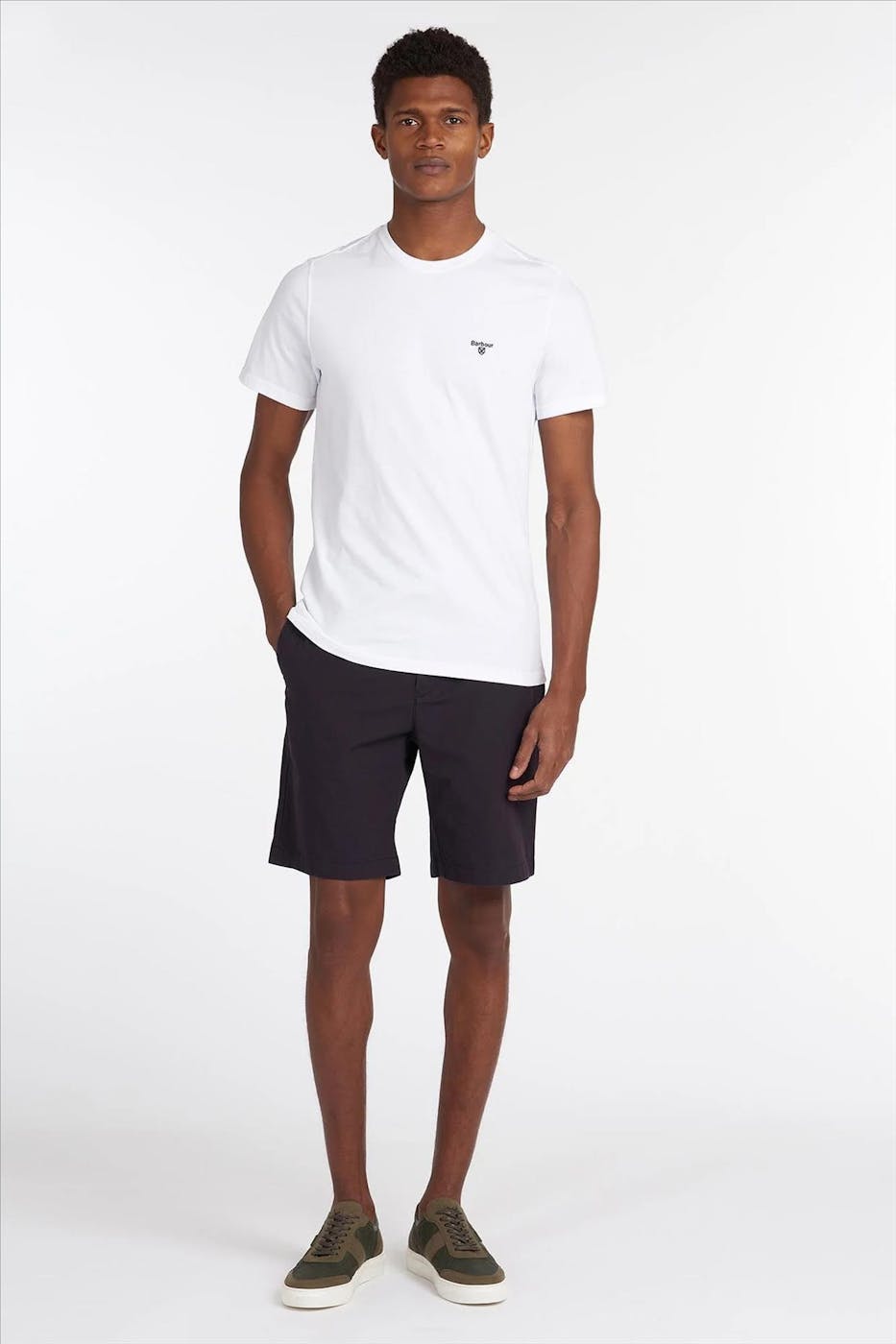 Barbour - Witte Essential Sports T-shirt