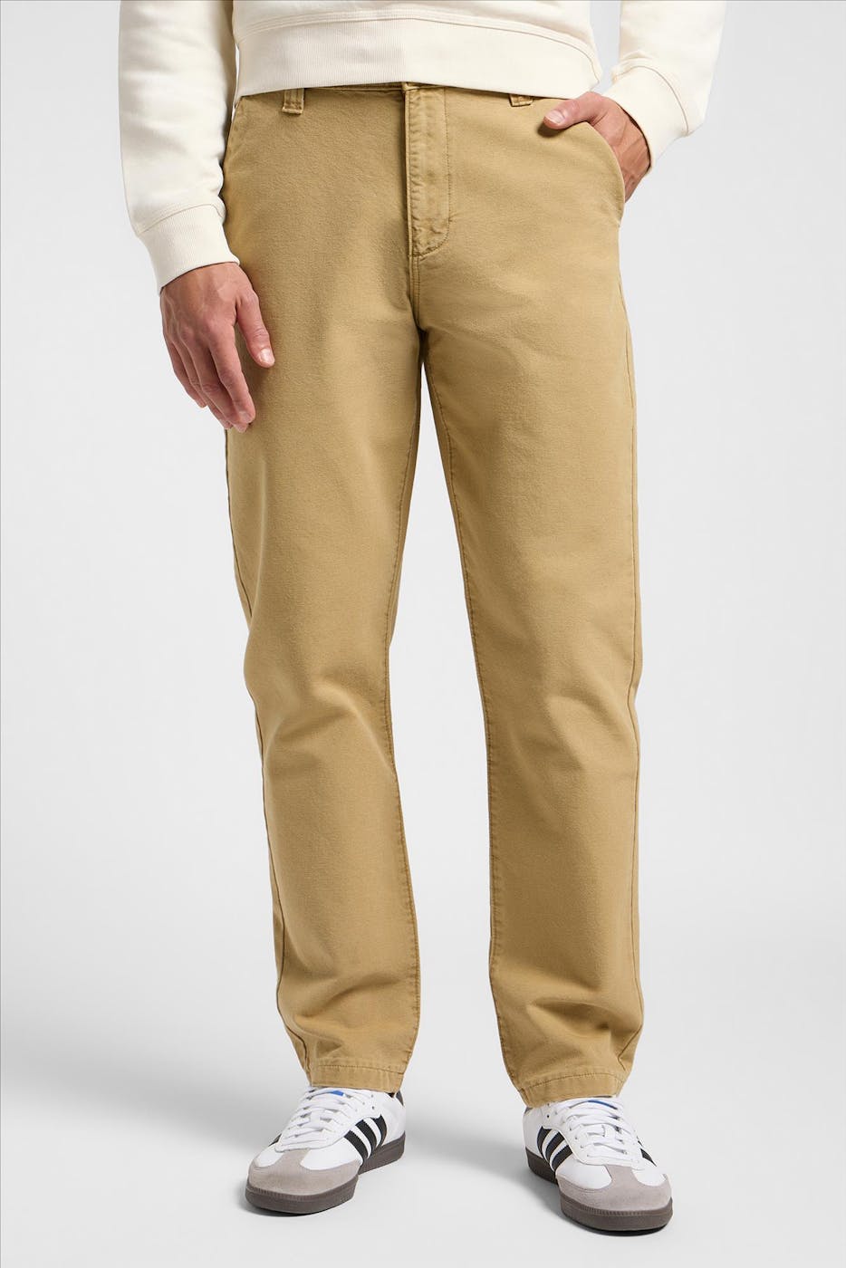 Lee - Lichtbruine Relaxed Workwear chino