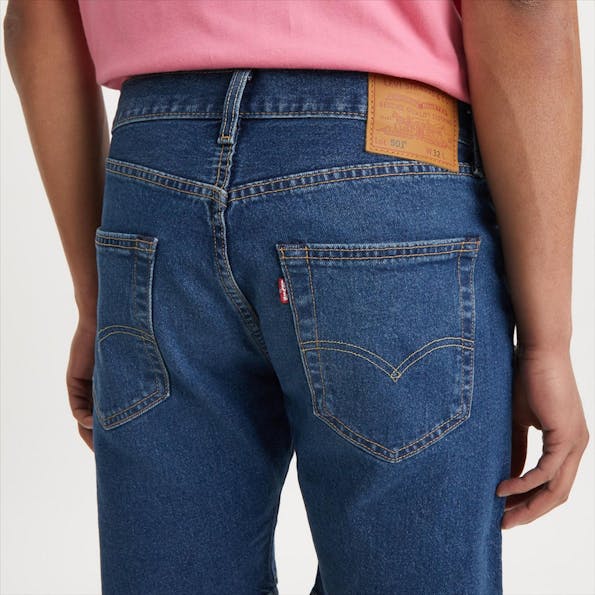 Levi's - Donkerblauwe 501 Original Jeans short