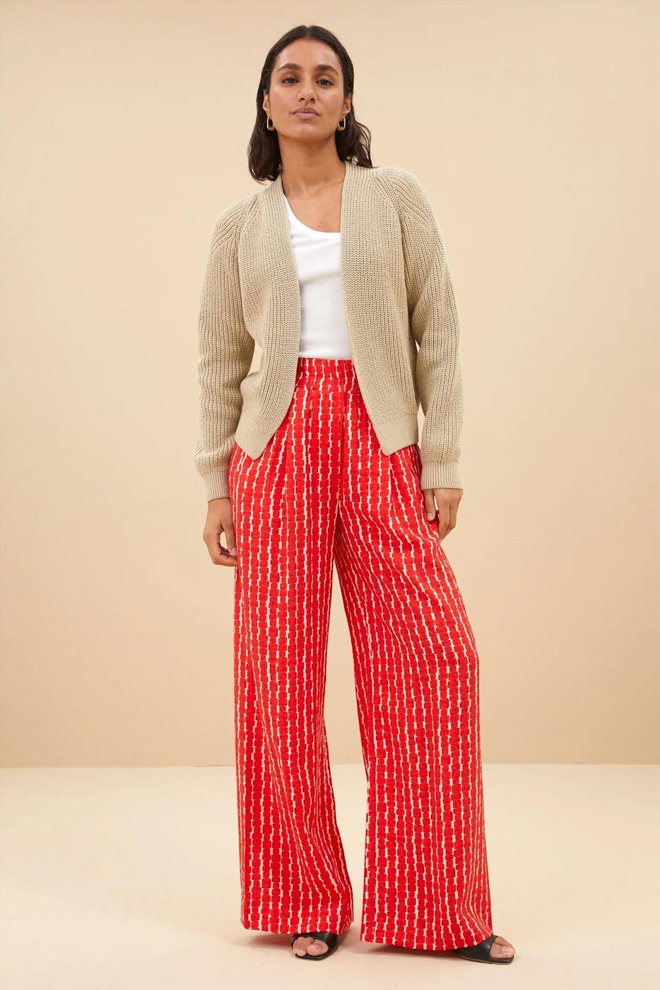 BY BAR - Beige Berry cardigan