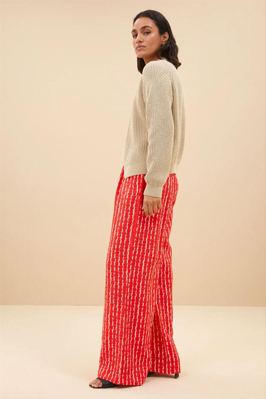 BY BAR - Beige Berry cardigan