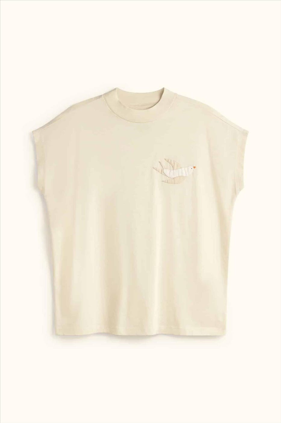 Thinking Mu - Ecru Bird Volta T-shirt