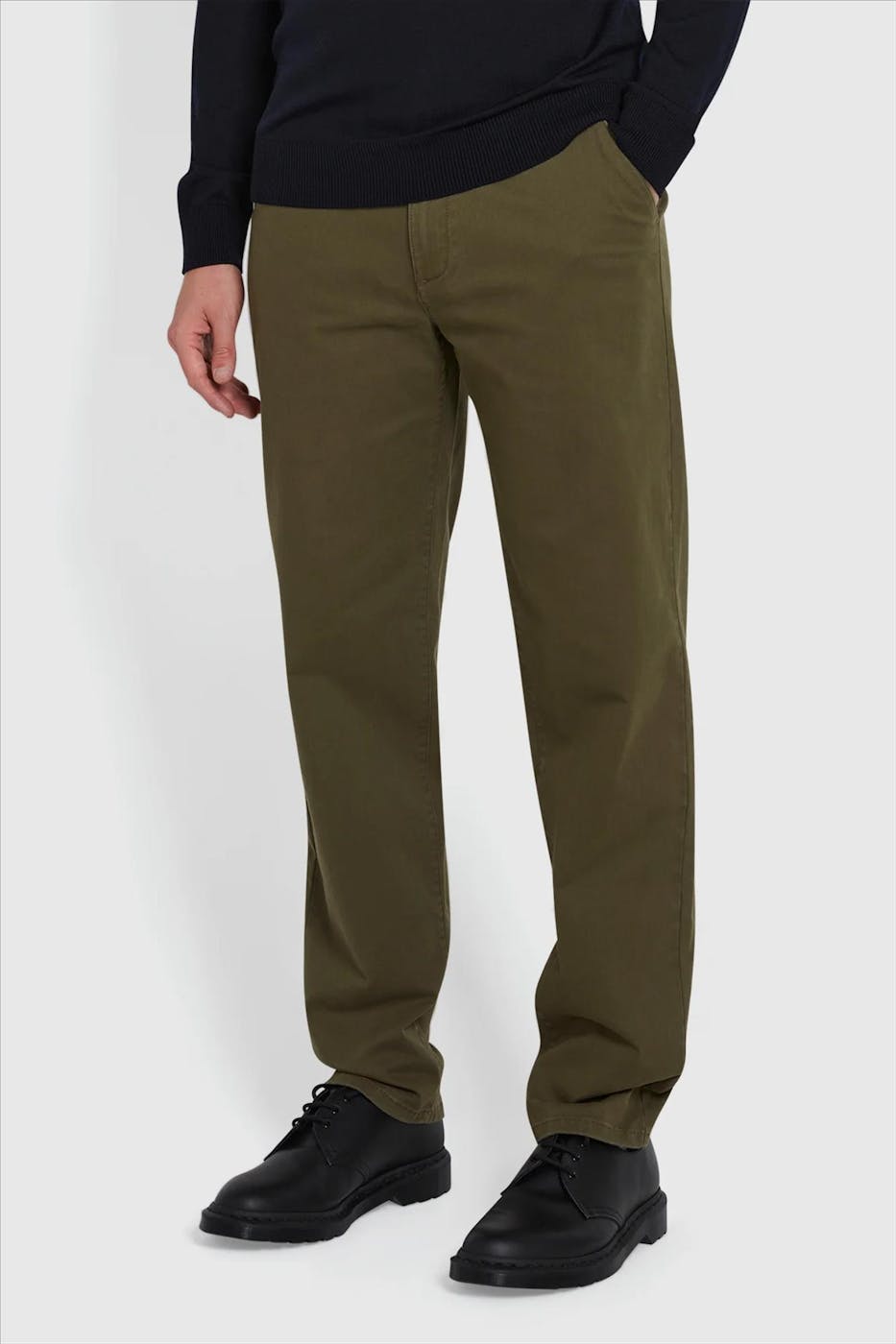 FARAH - Kaki Norwood chino