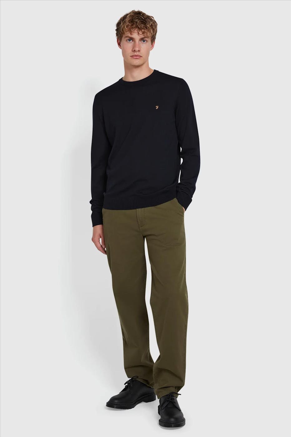 FARAH - Kaki Norwood chino
