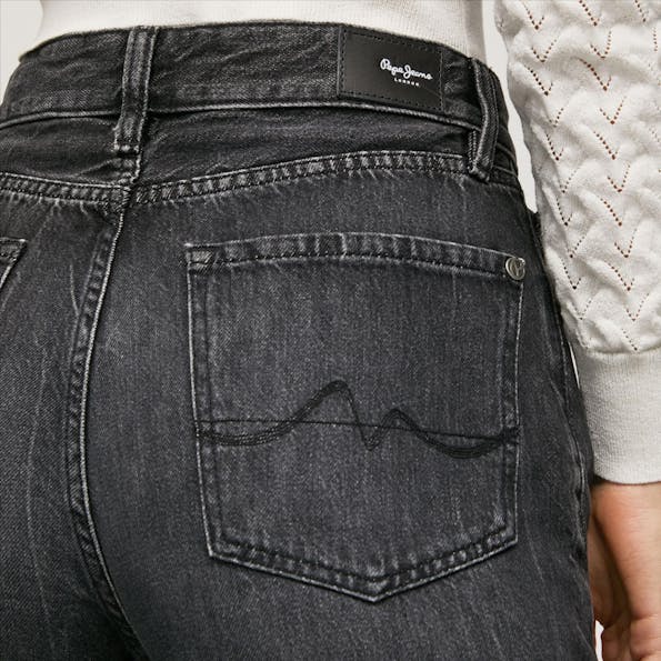 Pepe Jeans London - Zwarte Robyn Straight jeans