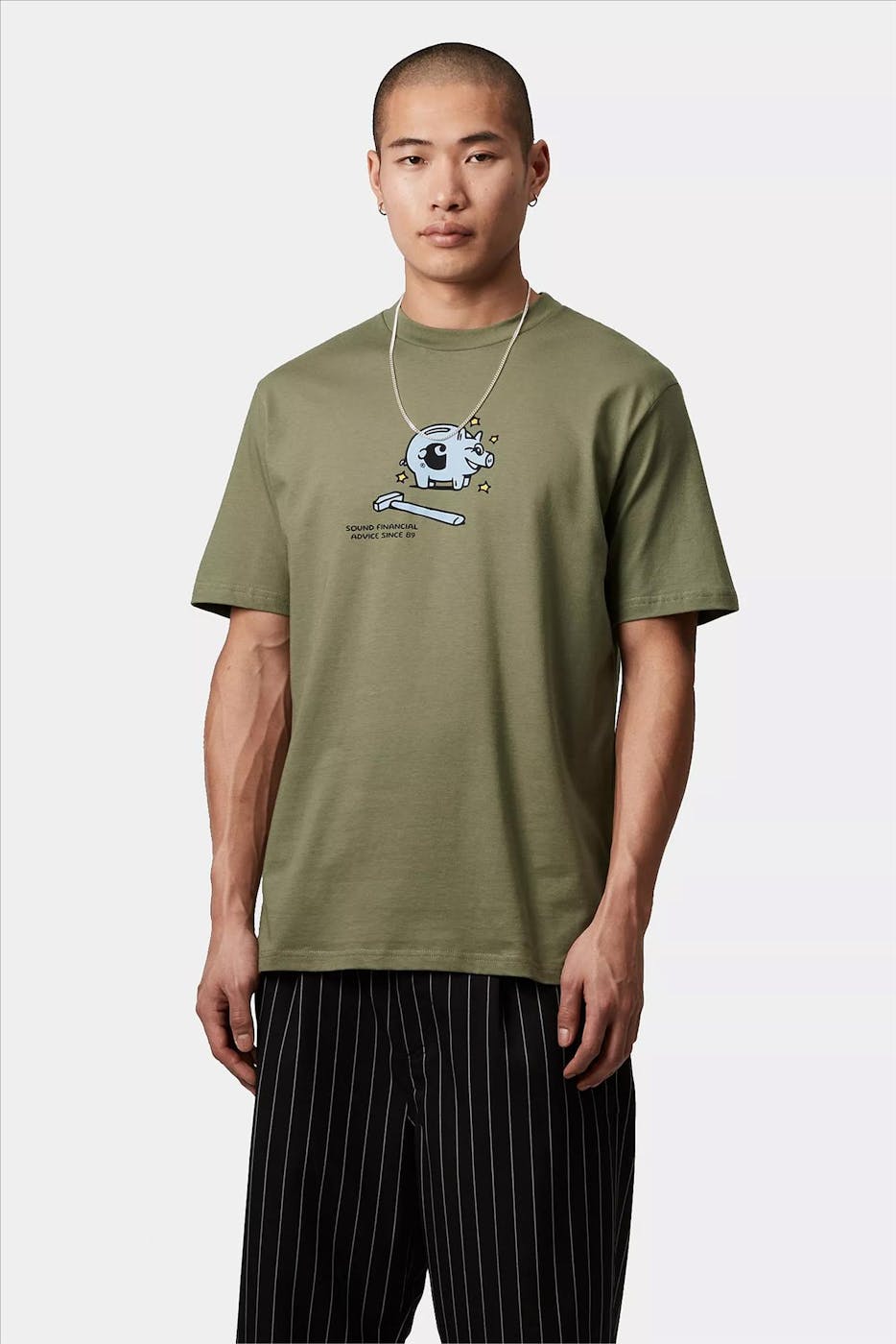 Carhartt WIP - Olijfgroene Piggybank T-shirt