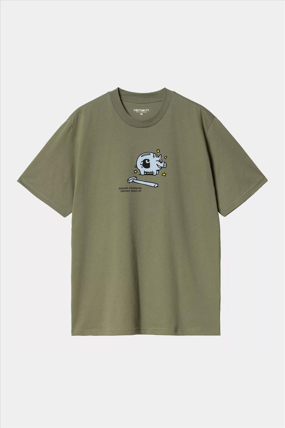 Carhartt WIP - Olijfgroene Piggybank T-shirt