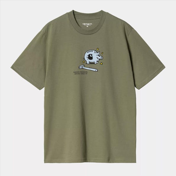 Carhartt WIP - Olijfgroene Piggybank T-shirt