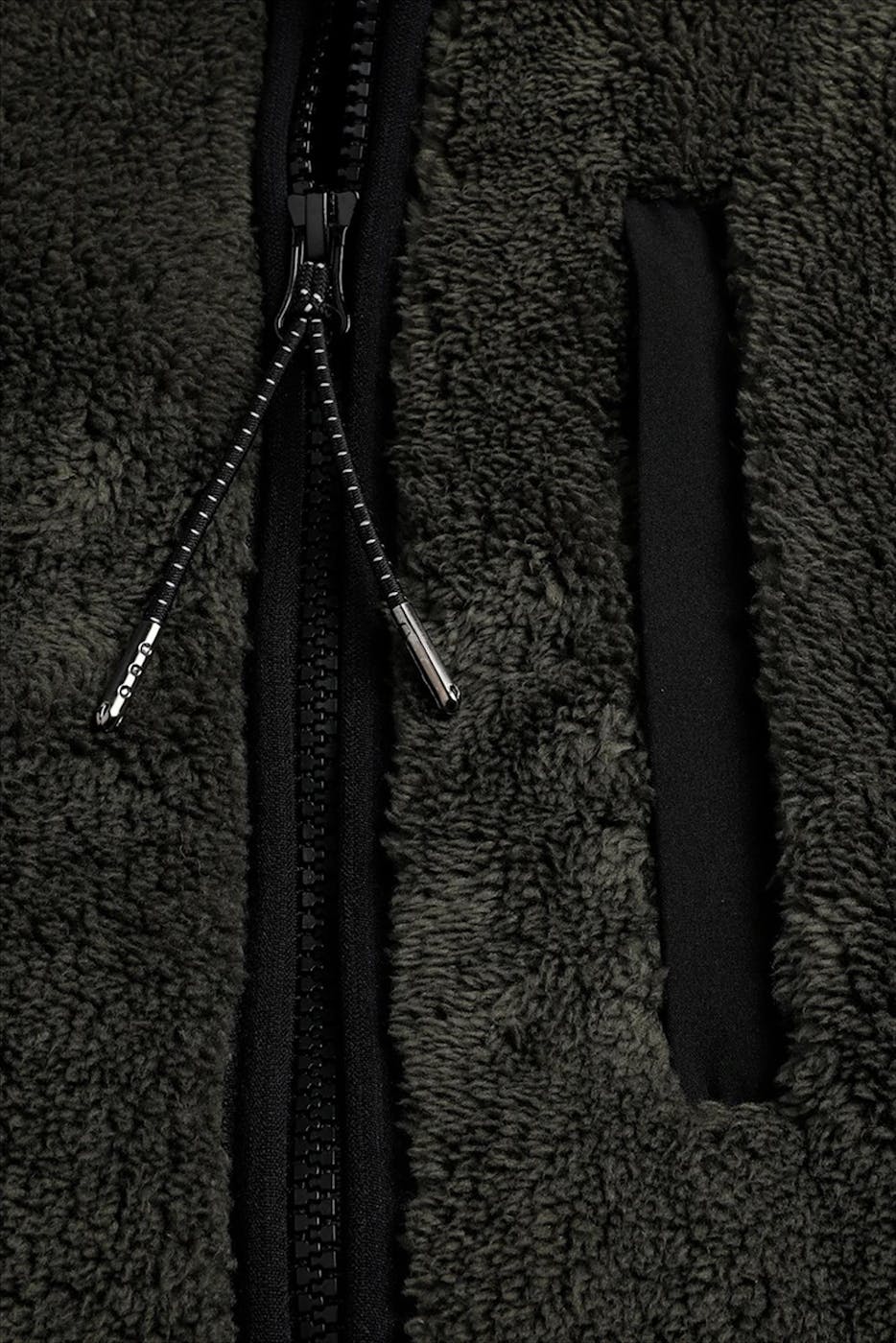 Antwrp - Donkergroene Teddy bodywarmer