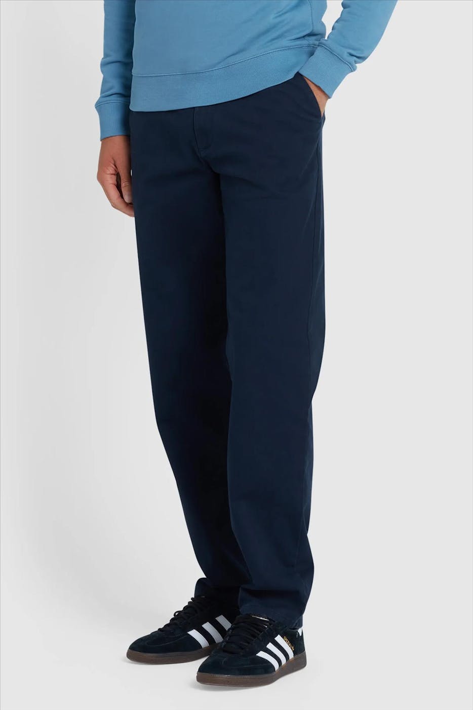 FARAH - Donkerblauwe Norwood chino