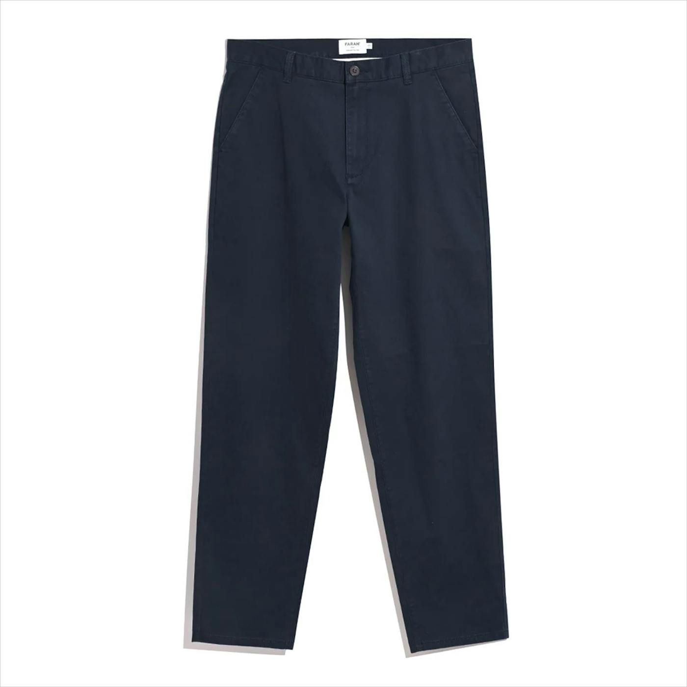 FARAH - Donkerblauwe Norwood chino