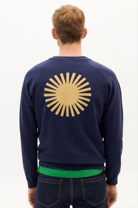 Thinking Mu - Donkerblauwe Sol sweater
