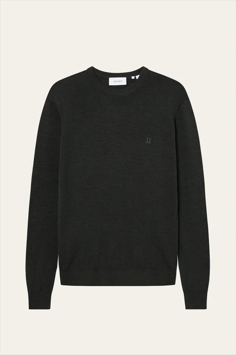 LES DEUX  - Donkergroene Greyson trui