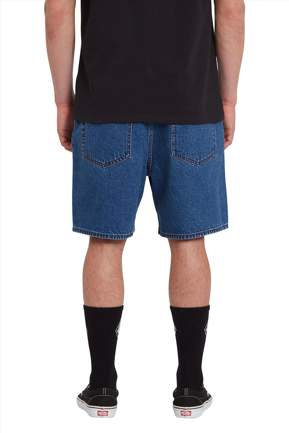 Volcom - Donkerblauwe Billow jeansshort