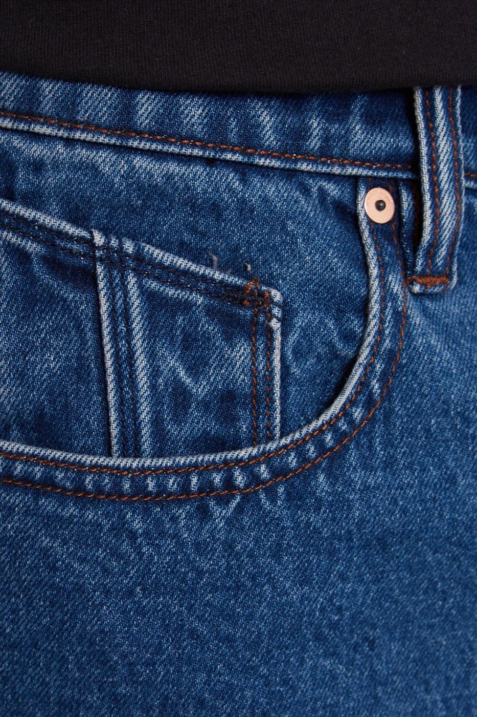 Volcom - Donkerblauwe Billow jeansshort