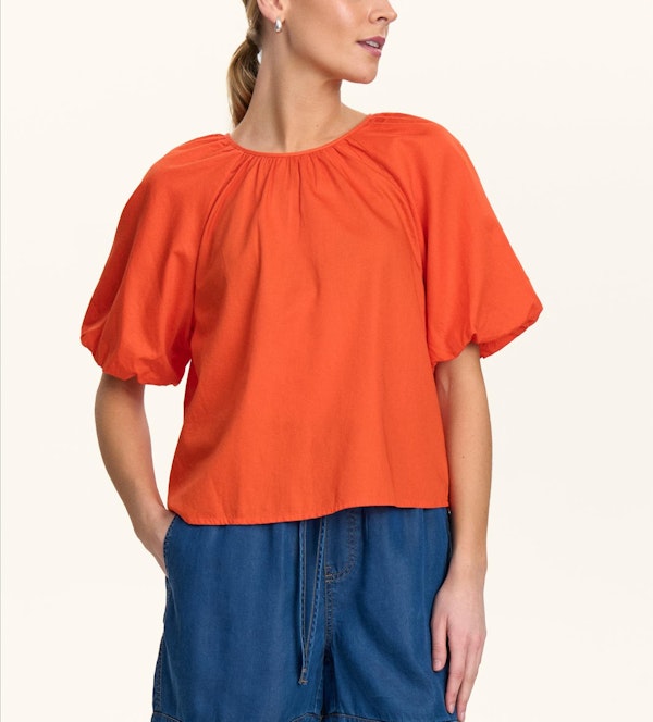 Nümph - Roodoranje Trine blouse