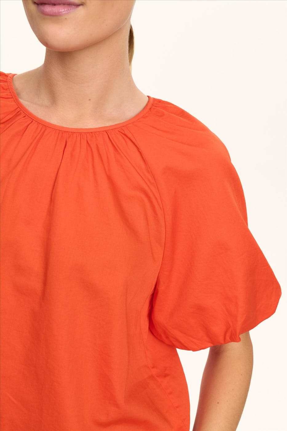 Nümph - Roodoranje Trine blouse