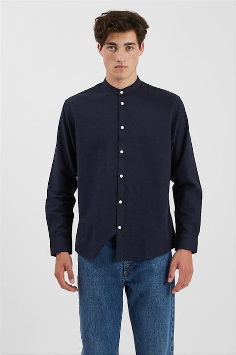 Minimum - Donkerblauw Anholt hemd