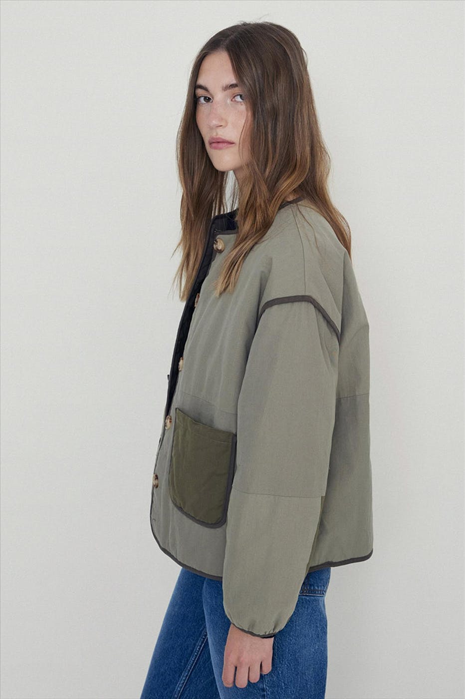 YERSE - Groene Combined jas