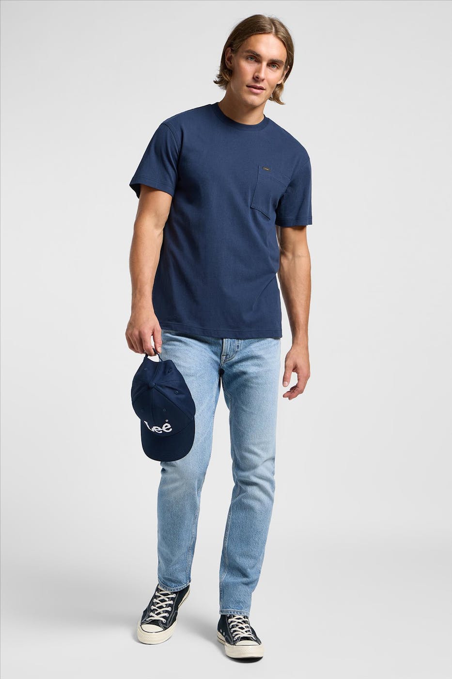 Lee - Donkerblauwe Pocket T-shirt