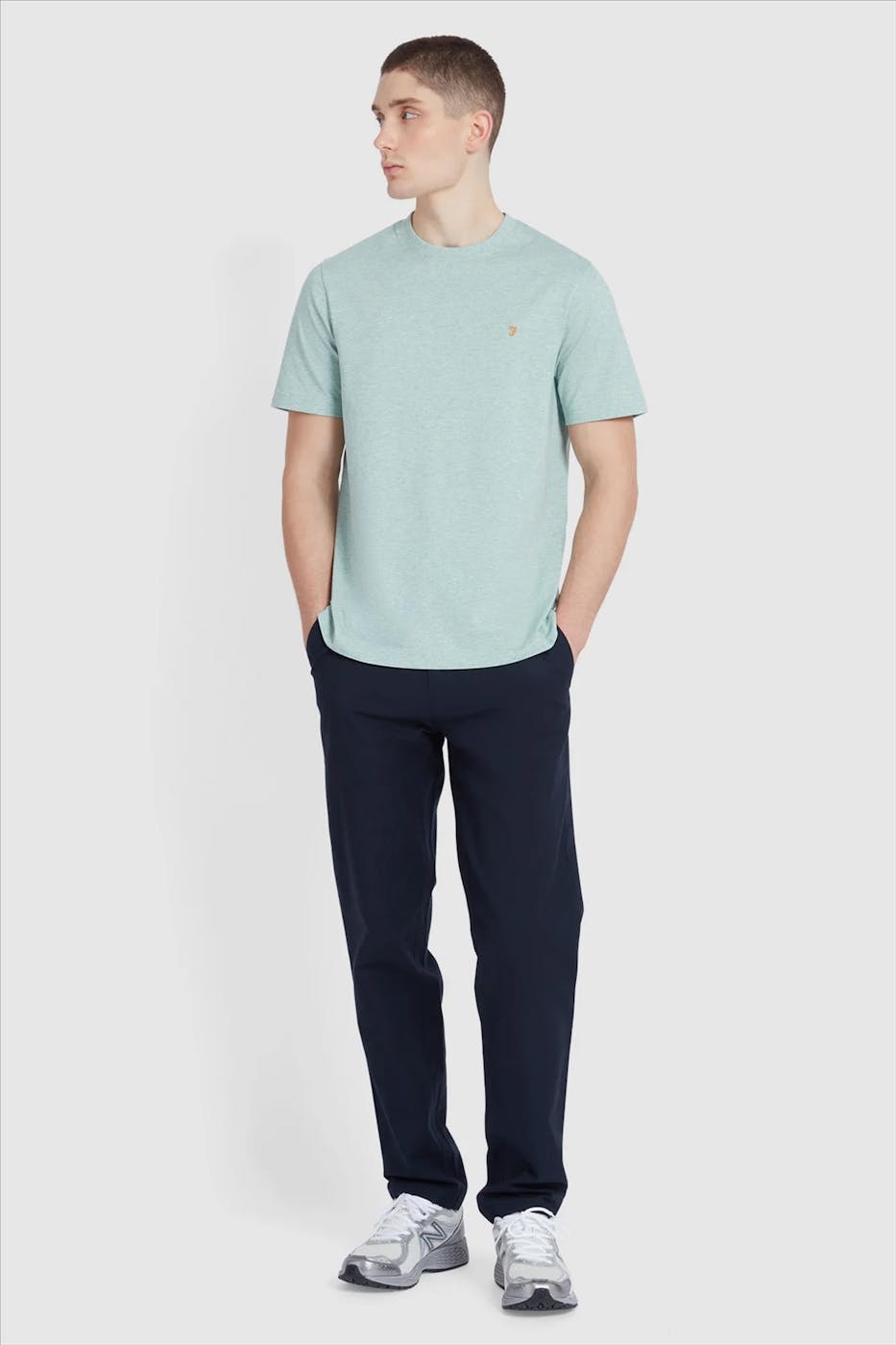 FARAH - Mintgroene Danny T-shirt