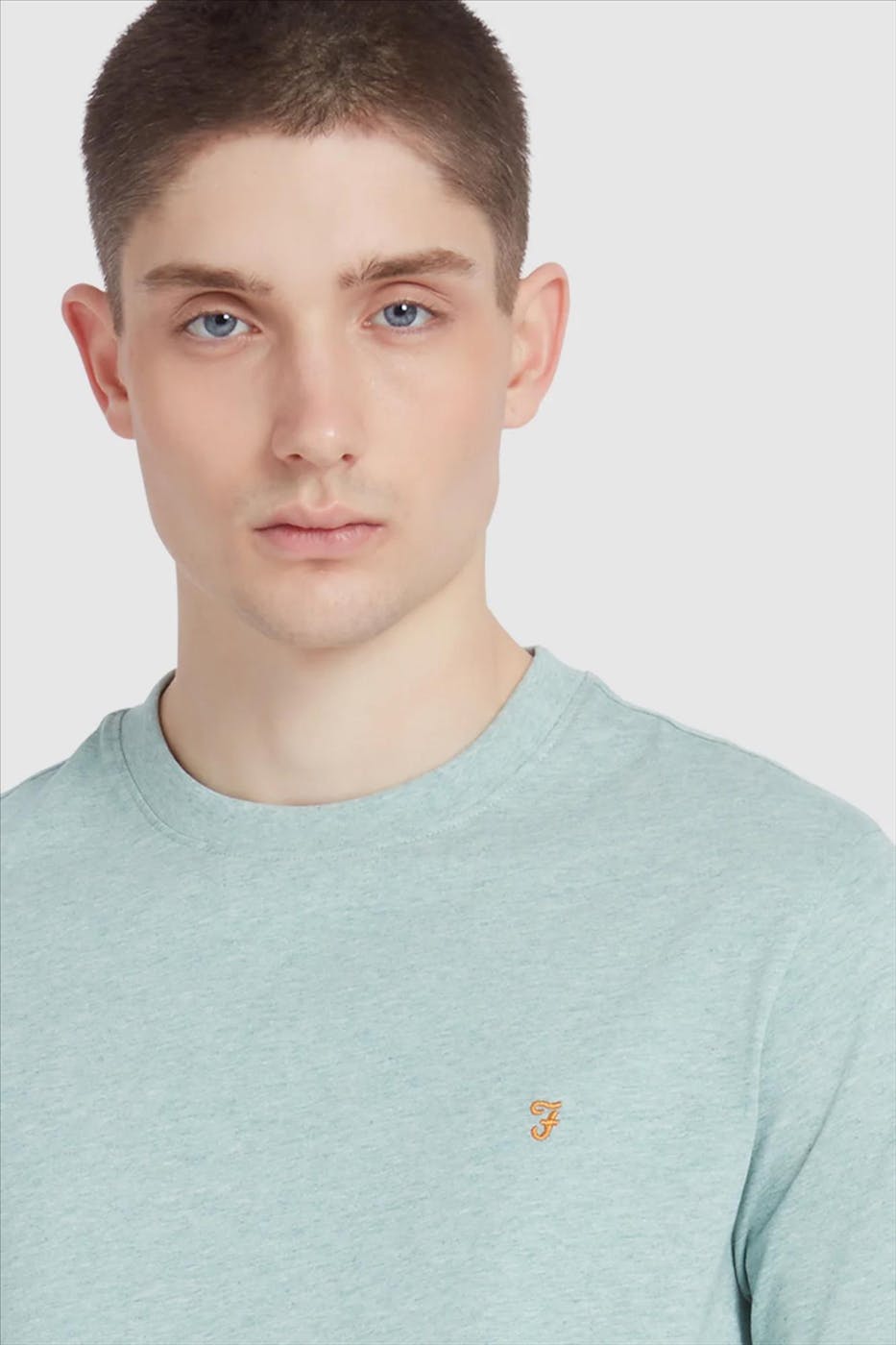 FARAH - Mintgroene Danny T-shirt