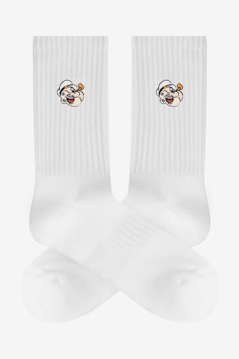 A'dam - Witte Popeye sokken, maat: 41-46