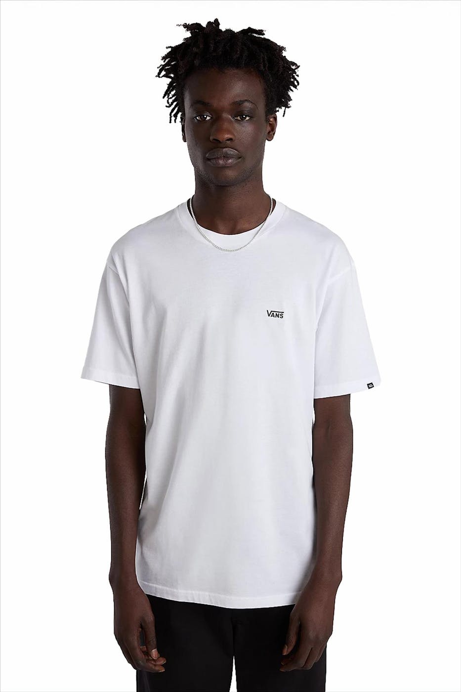 Vans - Witte Left Chest Logo T-shirt