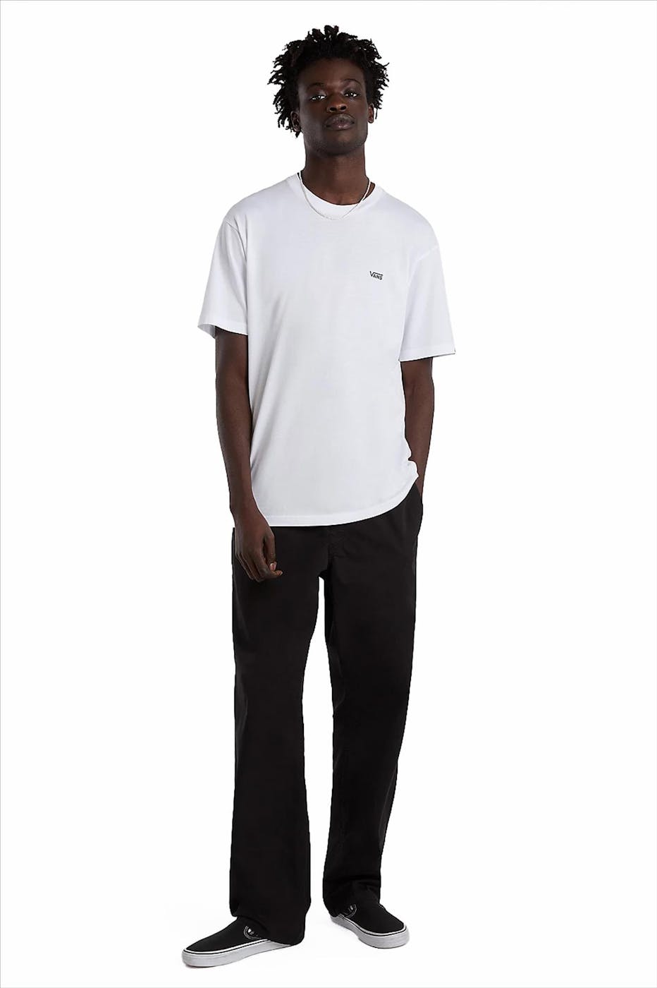 Vans - Witte Left Chest Logo T-shirt