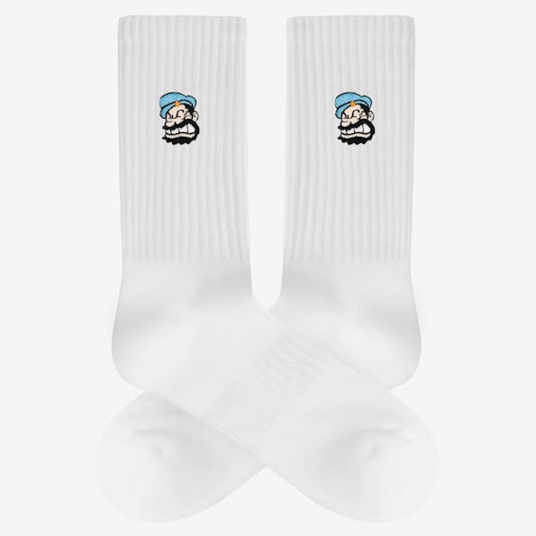 A'dam - Witte Popeye Brutus sokken, maat: 41-46