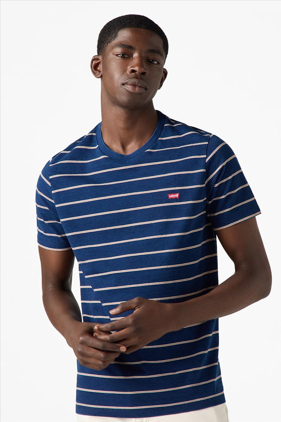 Levi's - Donkerblauwe Original Housemark T-shirt