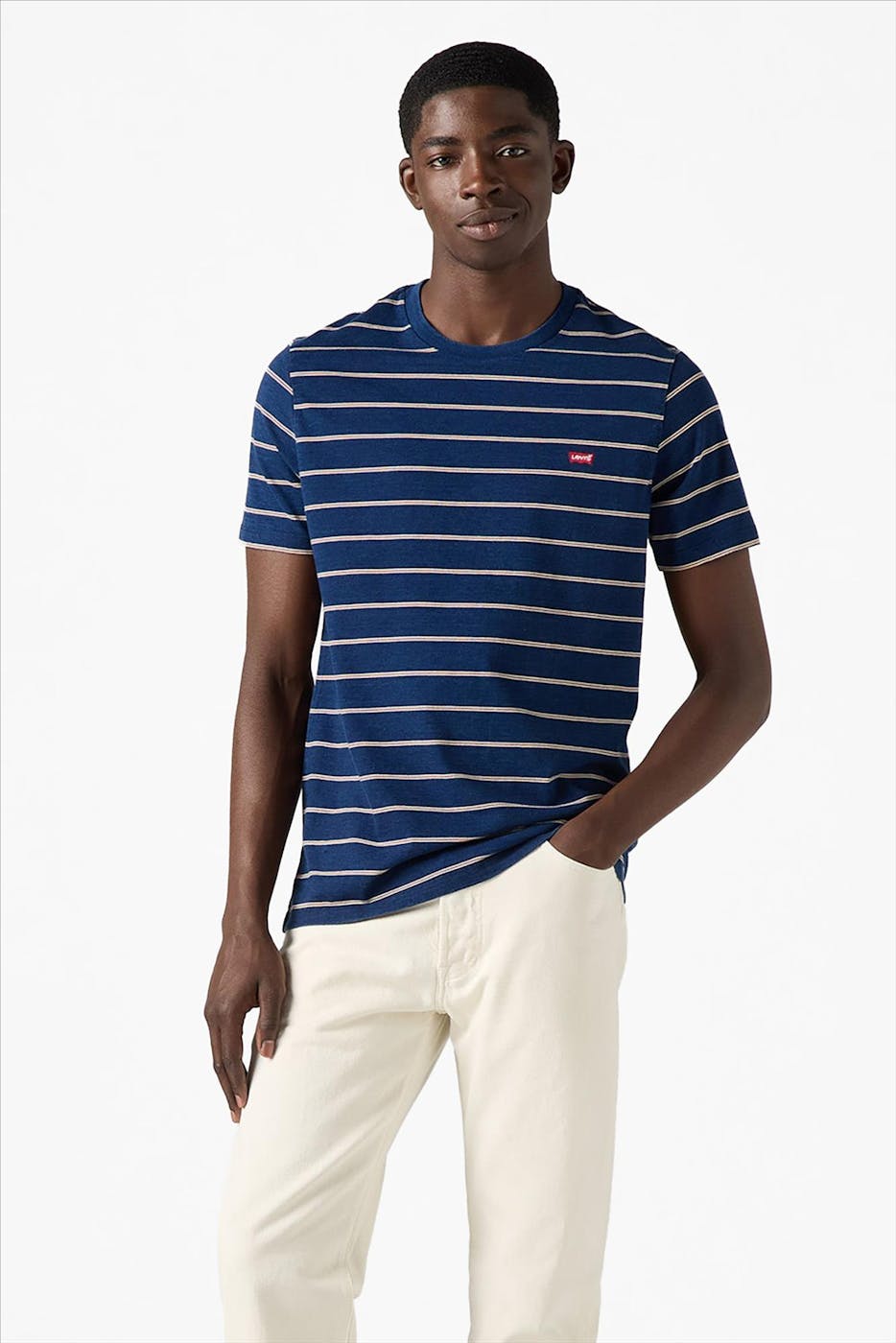 Levi's - Donkerblauwe Original Housemark T-shirt
