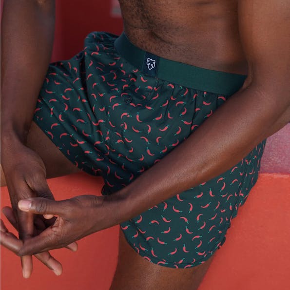 A'dam - Donkergroene Spicy Peppa boxershort