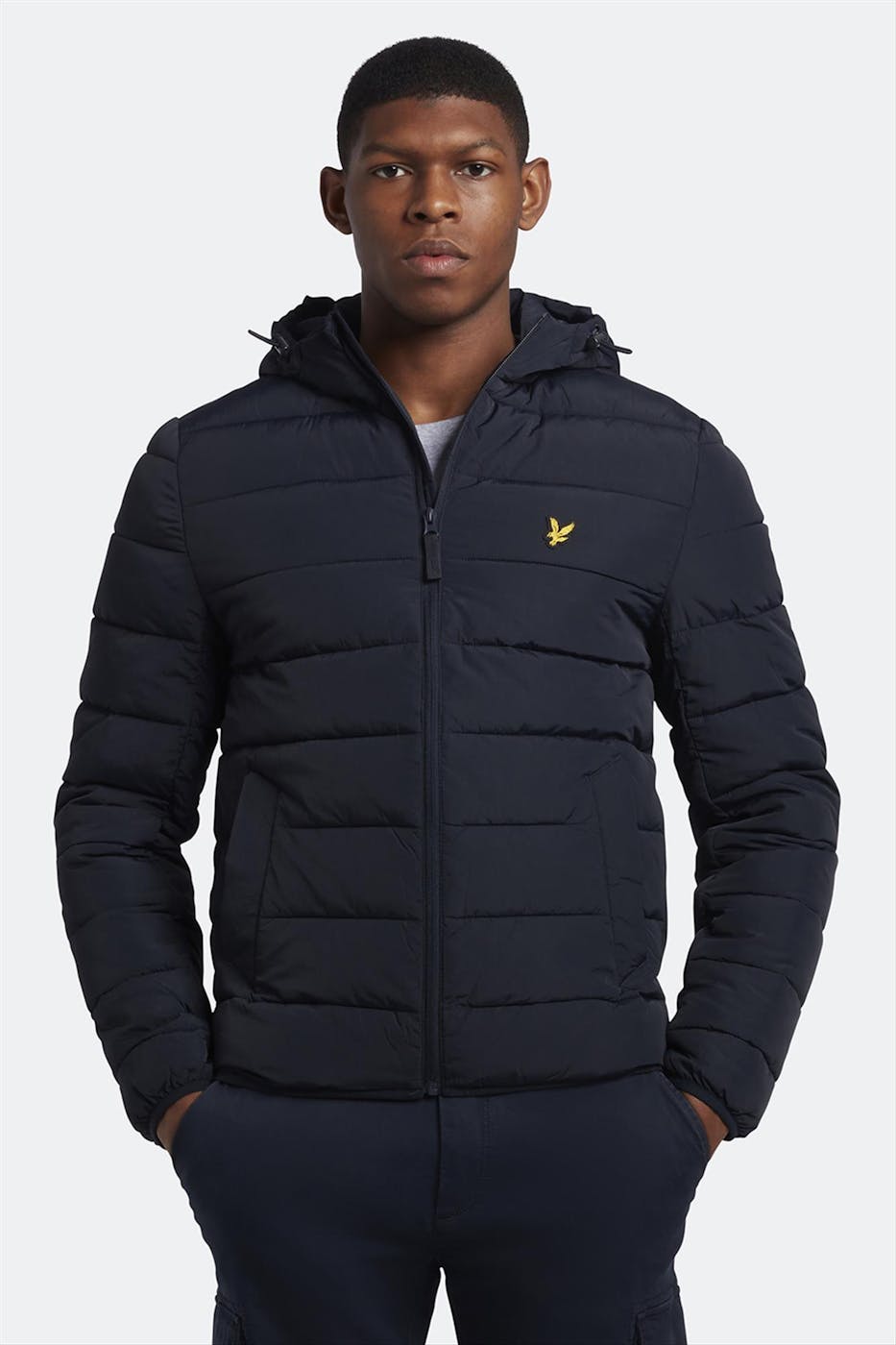 Lyle & Scott - Donkerblauwe Lightweight Puffer jas