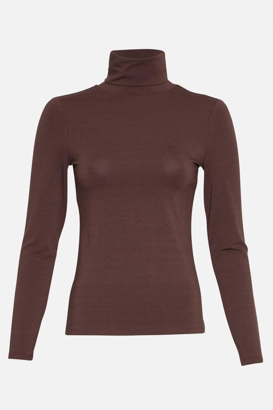 MOSS COPENHAGEN - Donkerbruine Olivie T-shirt