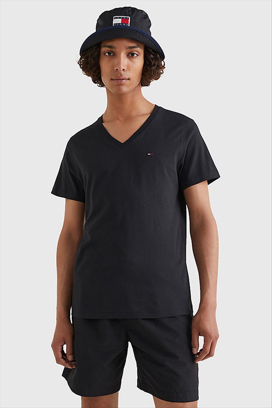 Tommy Jeans - Zwarte Panson T-shirt