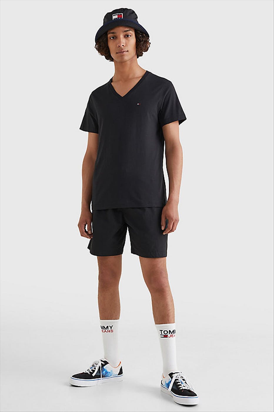 Tommy Jeans - Zwarte Panson T-shirt