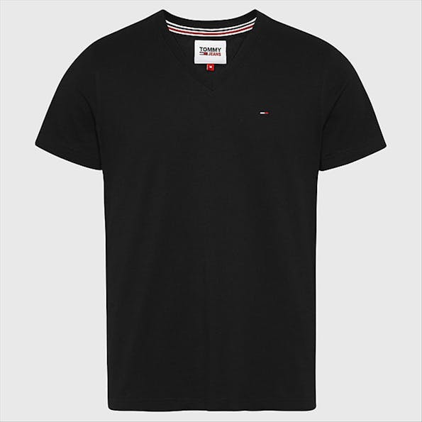 Tommy Jeans - Zwarte Panson T-shirt