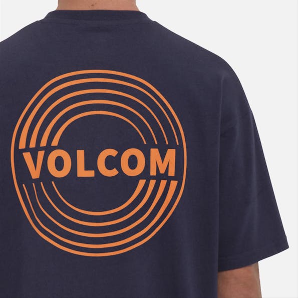 Volcom - Donkerblauwe Switchflip T-shirt