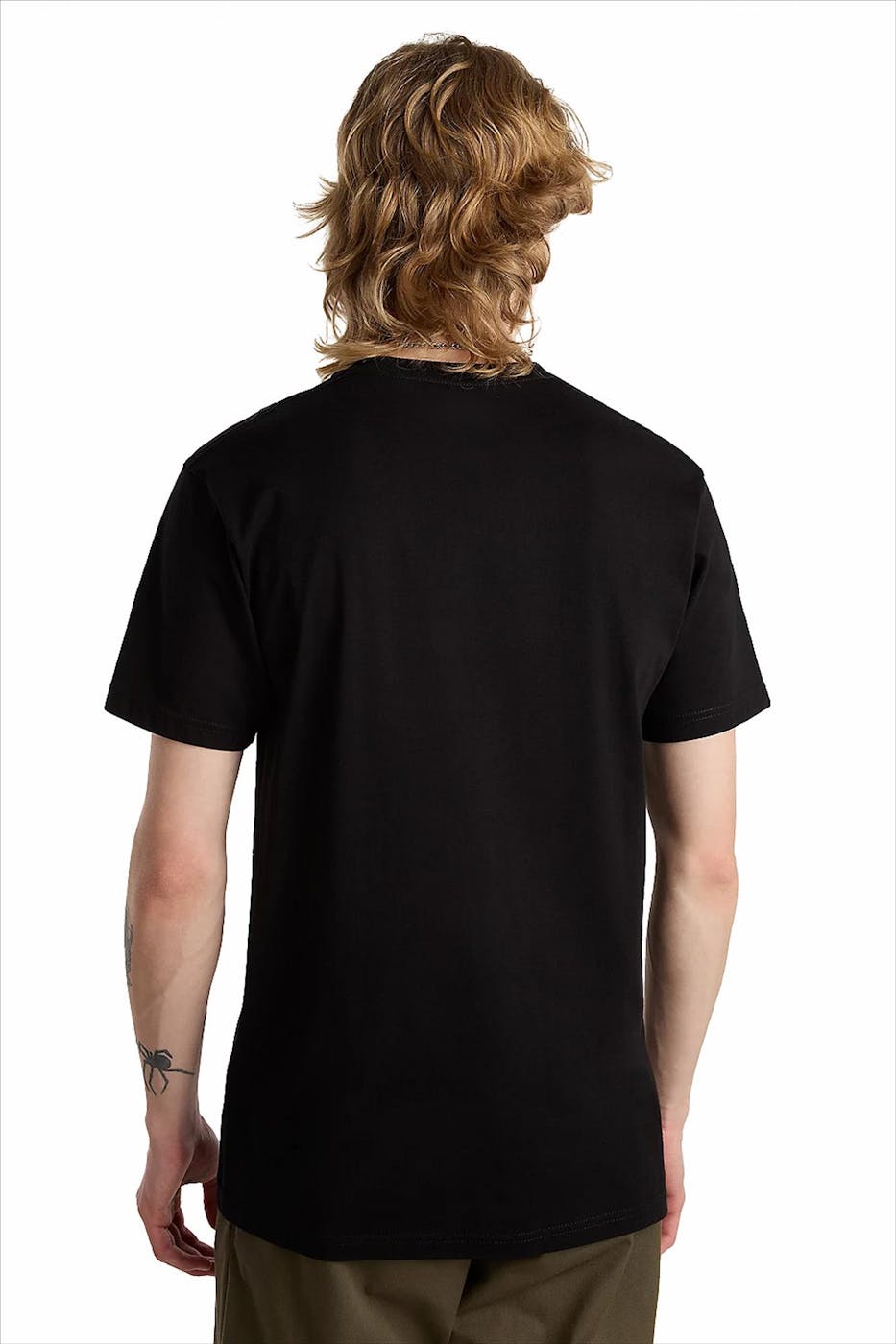 Vans - Zwarte Left Chest Logo T-shirt