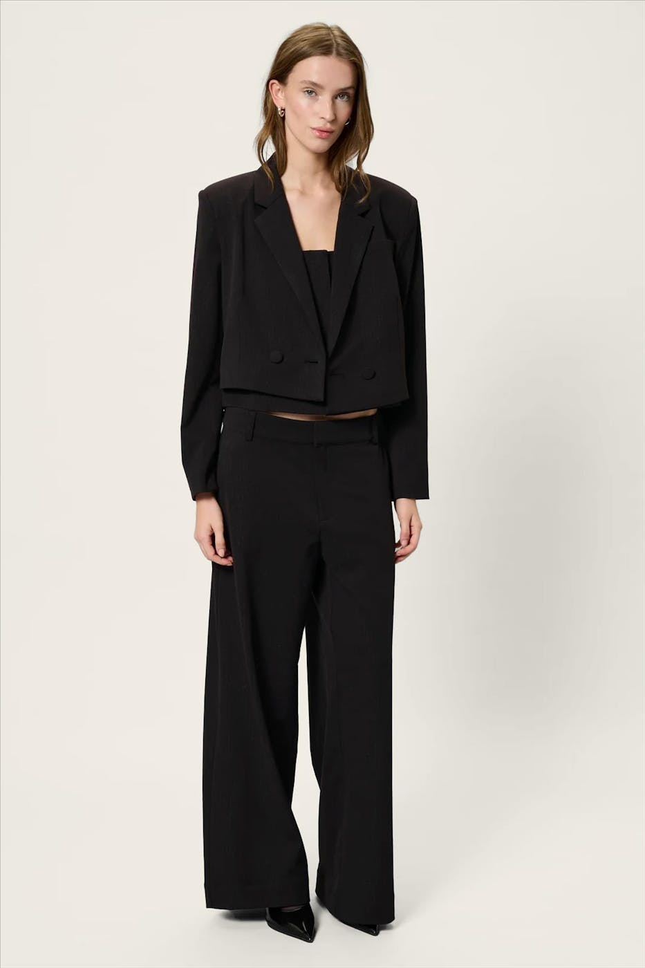 My Essential Wardrobe - Zwarte Reece wide broek