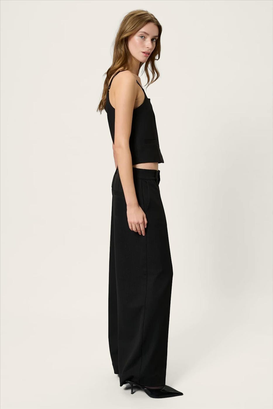 My Essential Wardrobe - Zwarte Reece wide broek