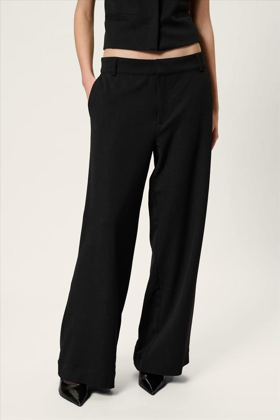 My Essential Wardrobe - Zwarte Reece wide broek
