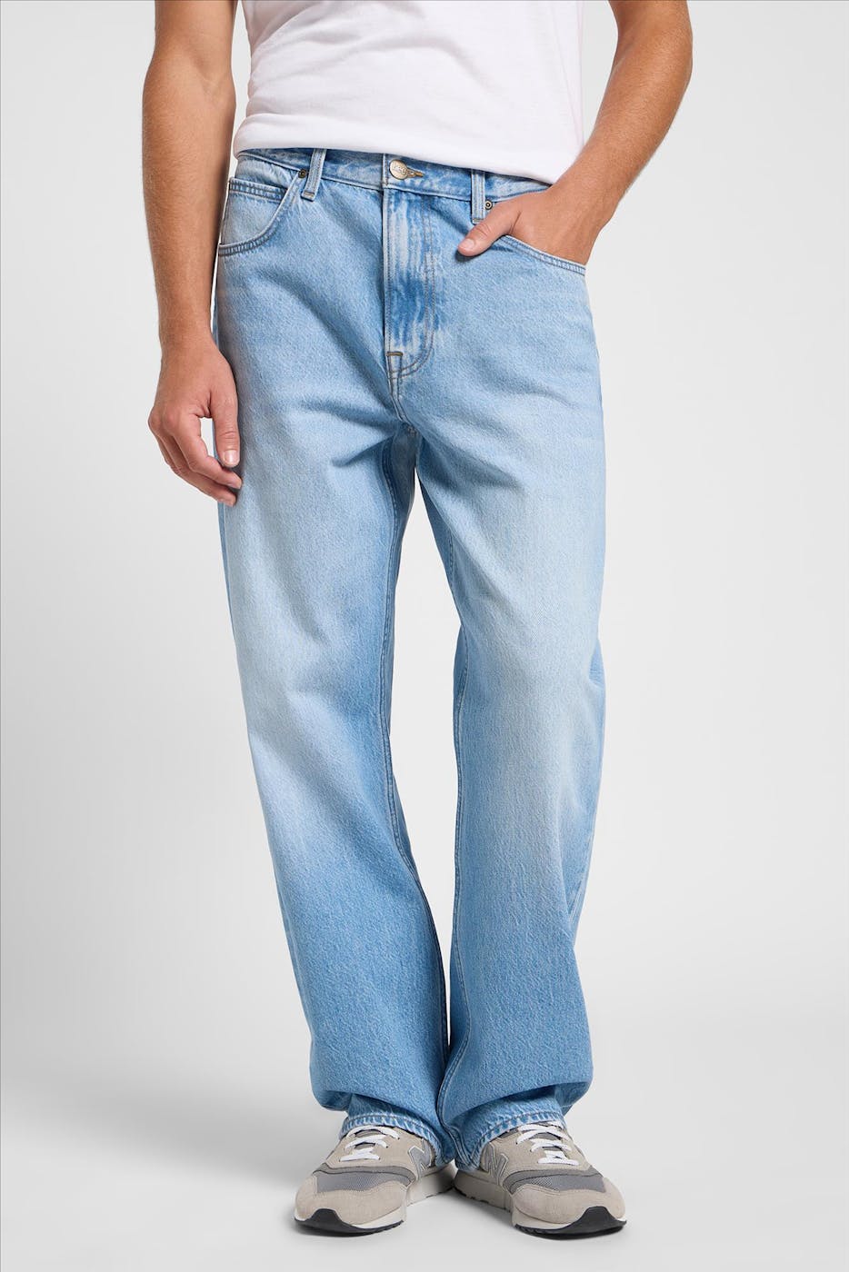 Lee - Blauwe Asher loose straight jeans