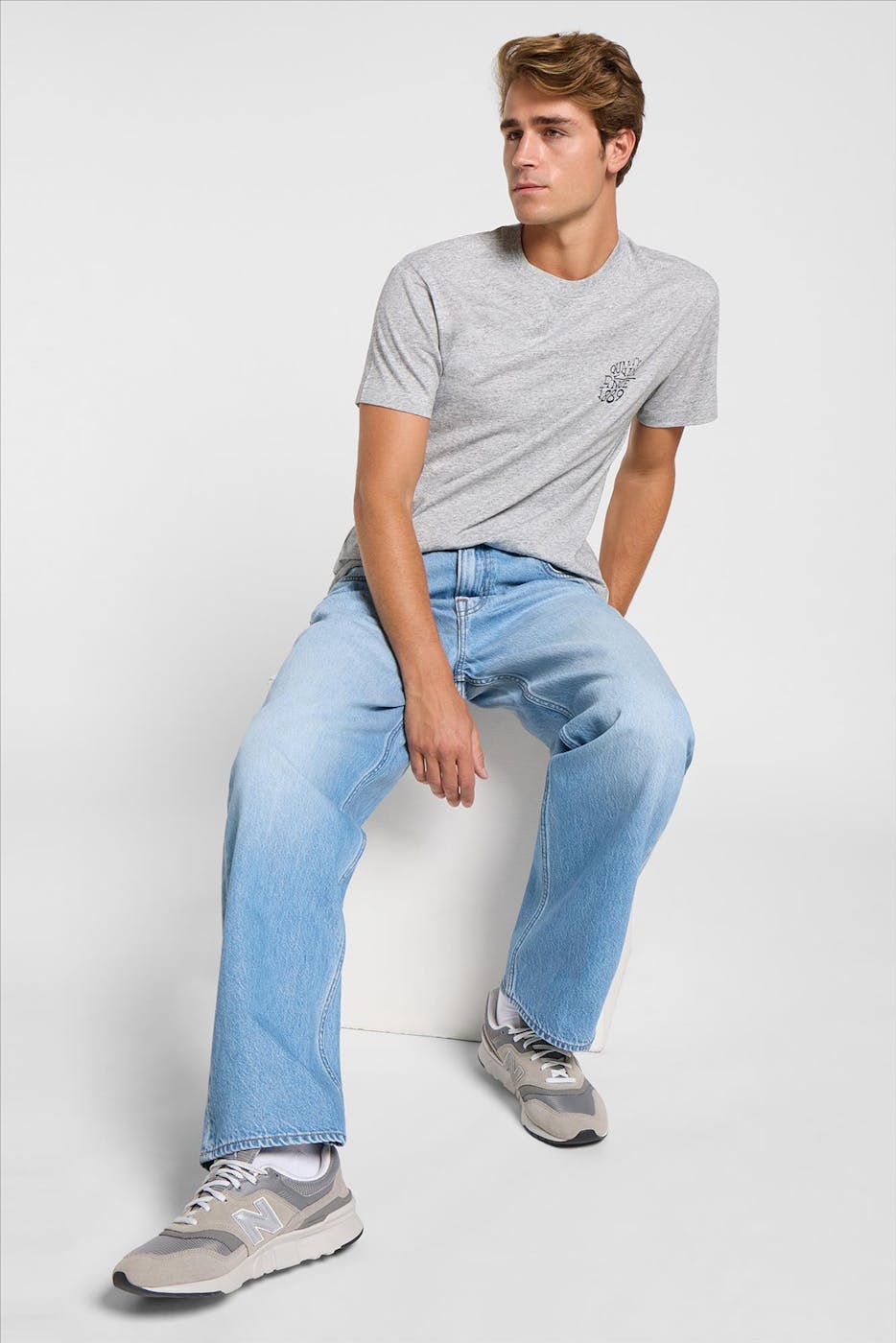 Lee - Blauwe Asher loose straight jeans